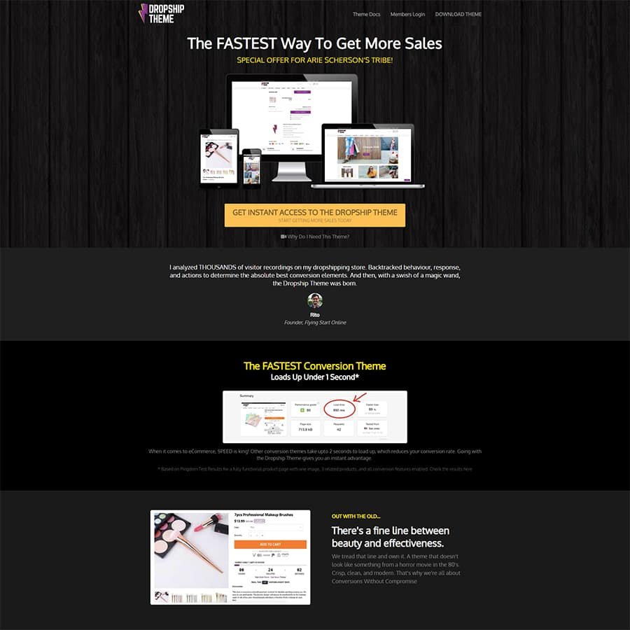 fast shopify themes