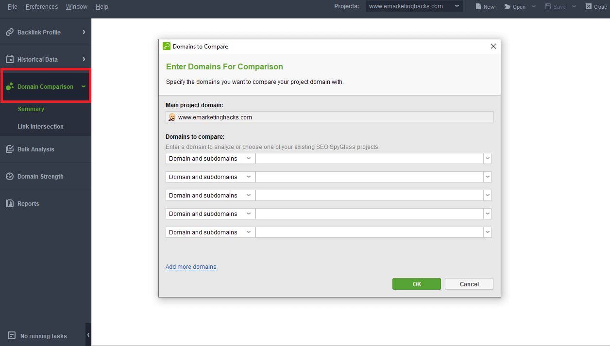 SEO PowerSuite - domain-comparisons