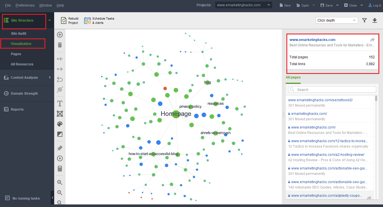  SEO PowerSuite site-visualization