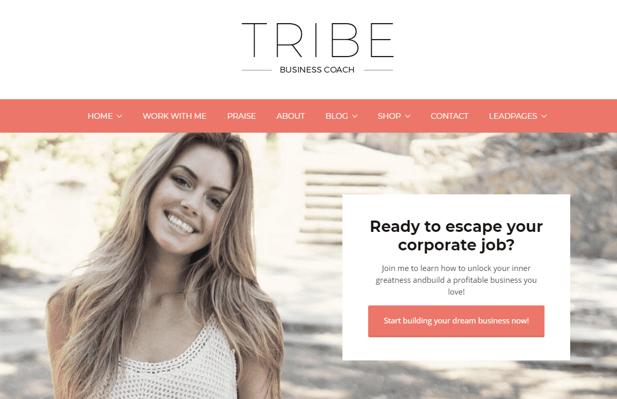 Tribe - Feminine Coach WordPress Theme
