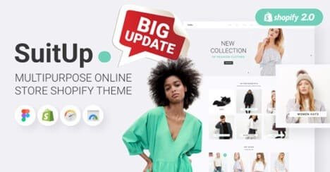 1. SuitUP - Multipurpose Online Store Shopify Theme