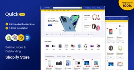 Quickdeal - Electronics, Gadgets, And Computers Multipurpose Shopify Responsive Theme