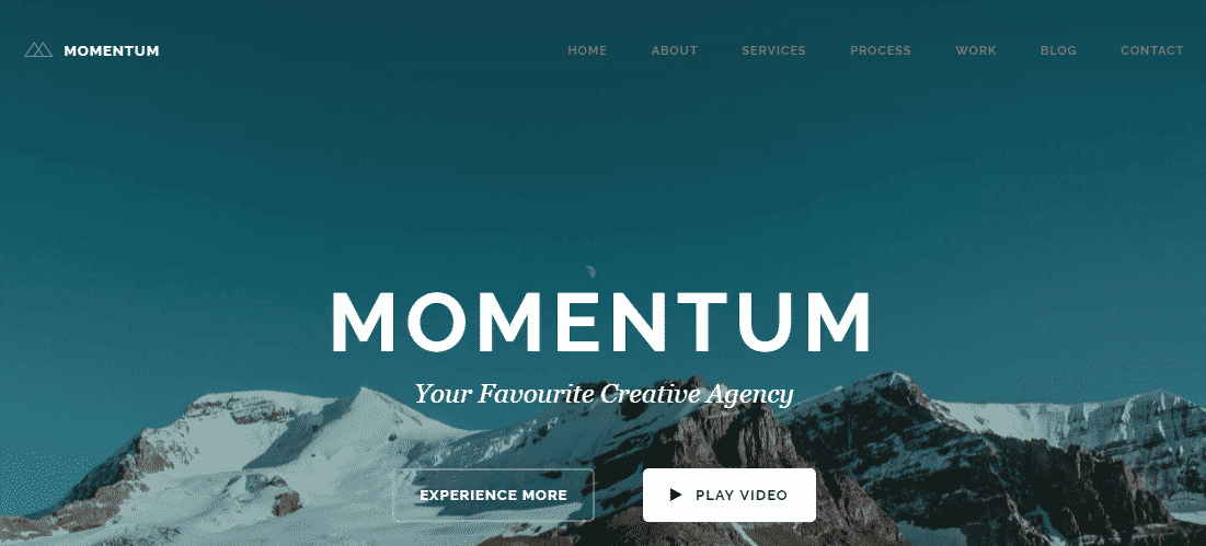 momentum theme wordpress