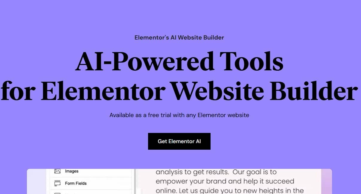6. Elementor AI Website Builder 6. Elementor AI Website Builder