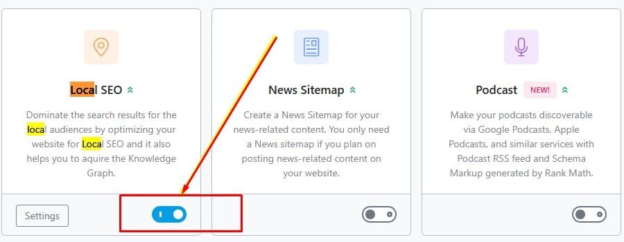 Activate Local SEO Rankmath Activate Local SEO Rankmath