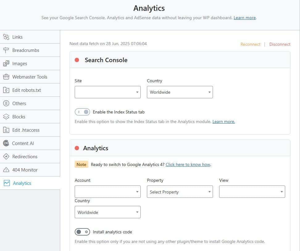 Analytics Rankmath Analytics Rankmath