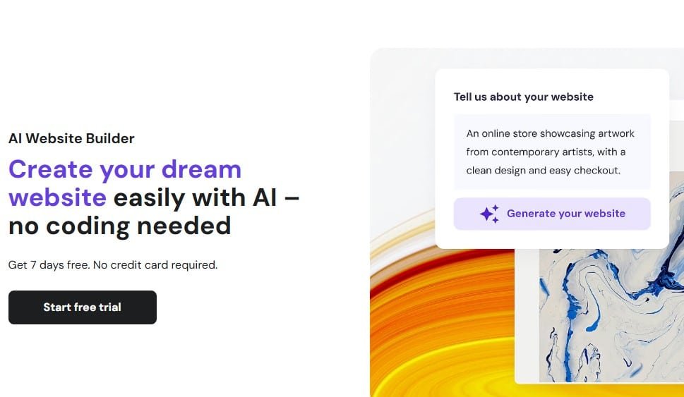 Hostinger AI Website Builder Hostinger AI Website Builder