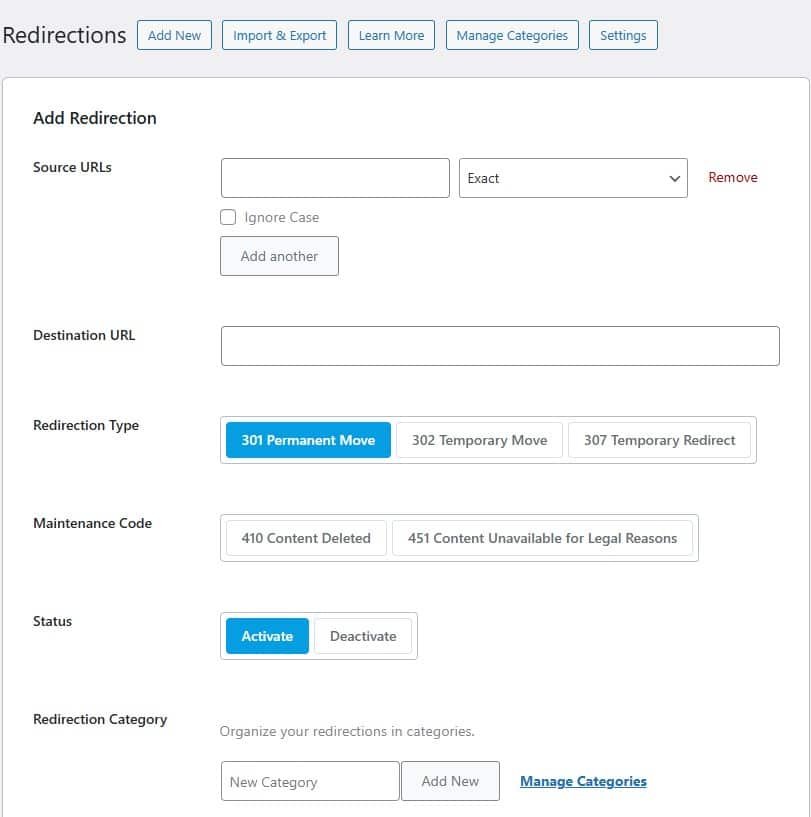 Redirection Manager Ranmath Redirection Manager Ranmath