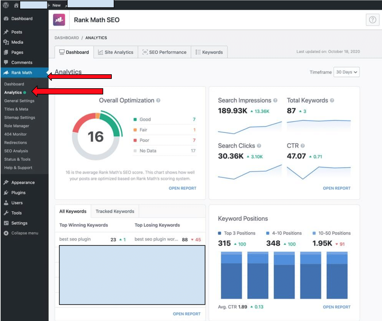 Navigating Rank Math Analytics Navigating Rank Math Analytics