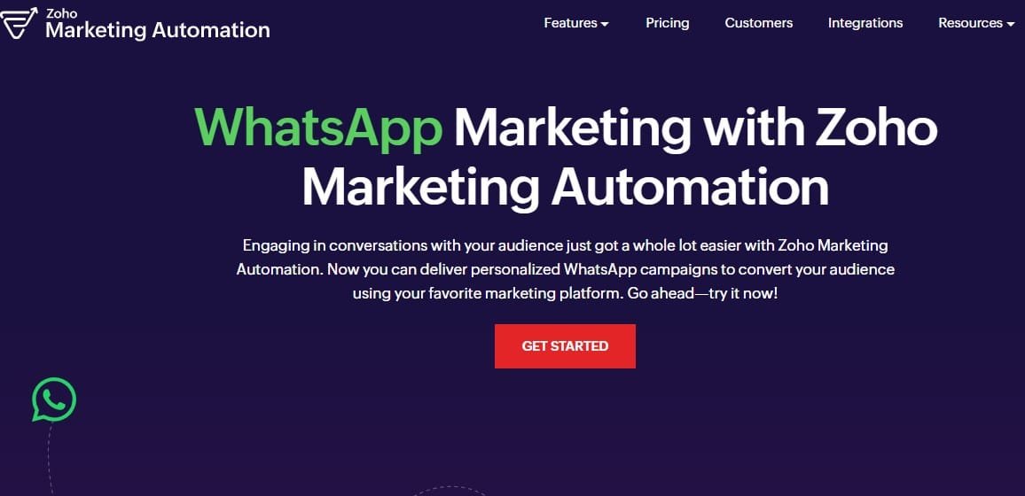 WhatsApp Marketing with Zoho WhatsApp Marketing with Zoho