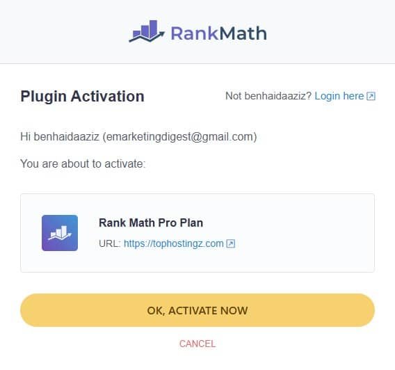 You'll be redirected to the Rank Math login page You'll be redirected to the Rank Math login page