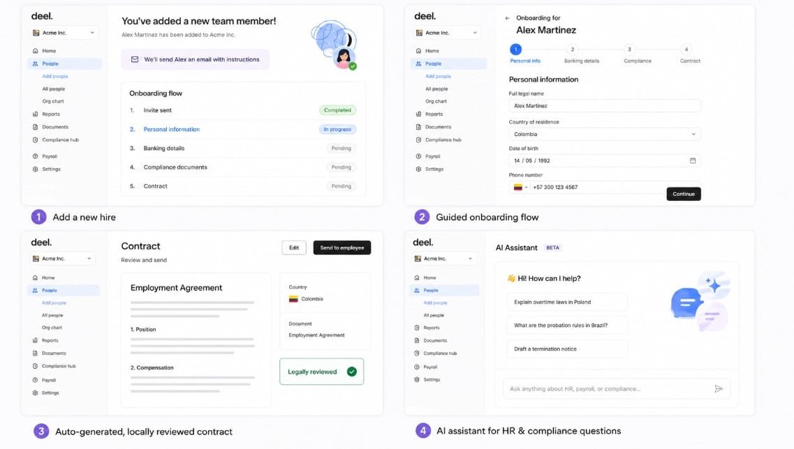 Deel's Onboarding Flow
