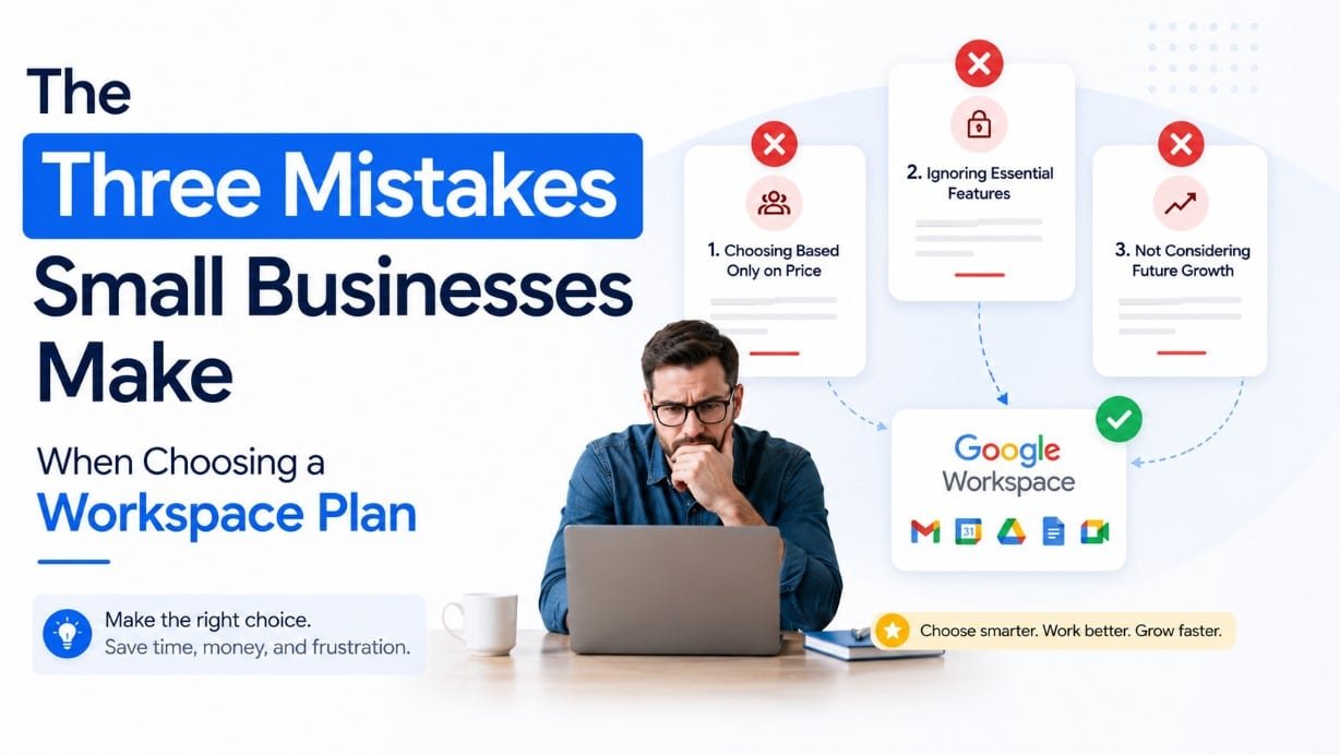 The Three Mistakes Small Businesses Make When Choosing a Workspace Plan