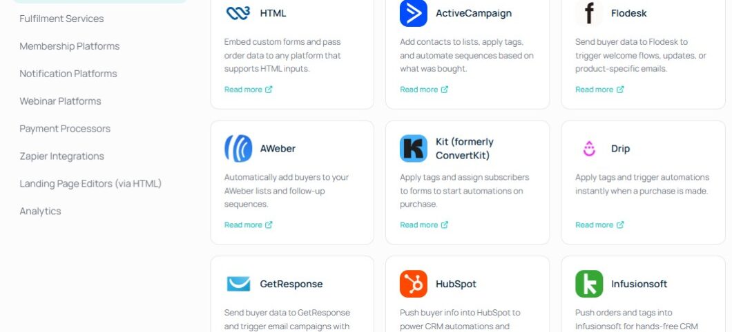 ThriveCart intetgration