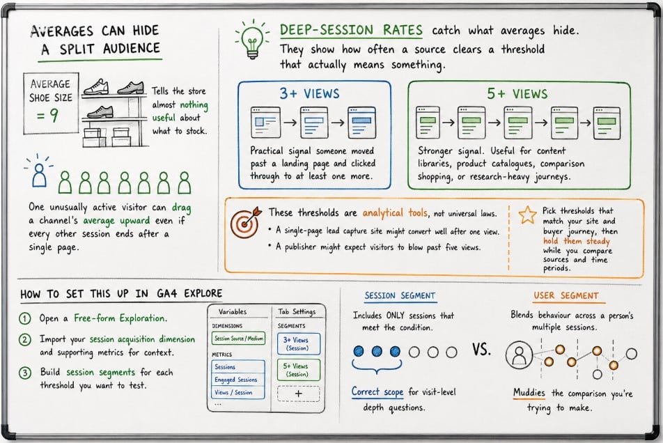 Deep-Session Rates Across Acquisition Channels