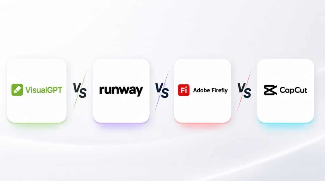 VisualGPT vs Runway vs Adobe Firefly vs CapCut